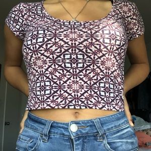 Patterned Crop top